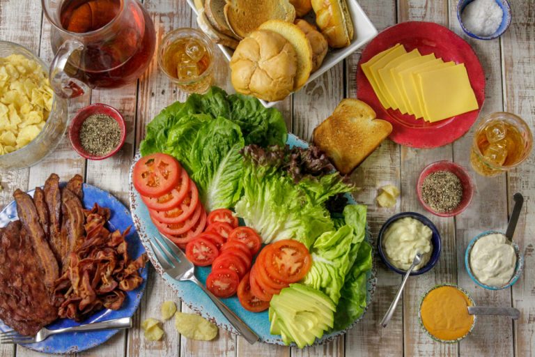 Lunch table with Blue Plate Mayo